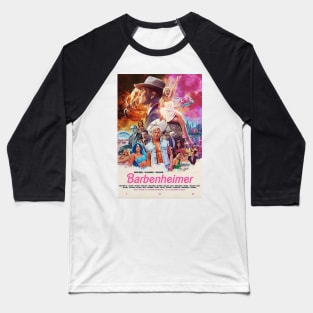 barbie x oppenheimer movie Baseball T-Shirt